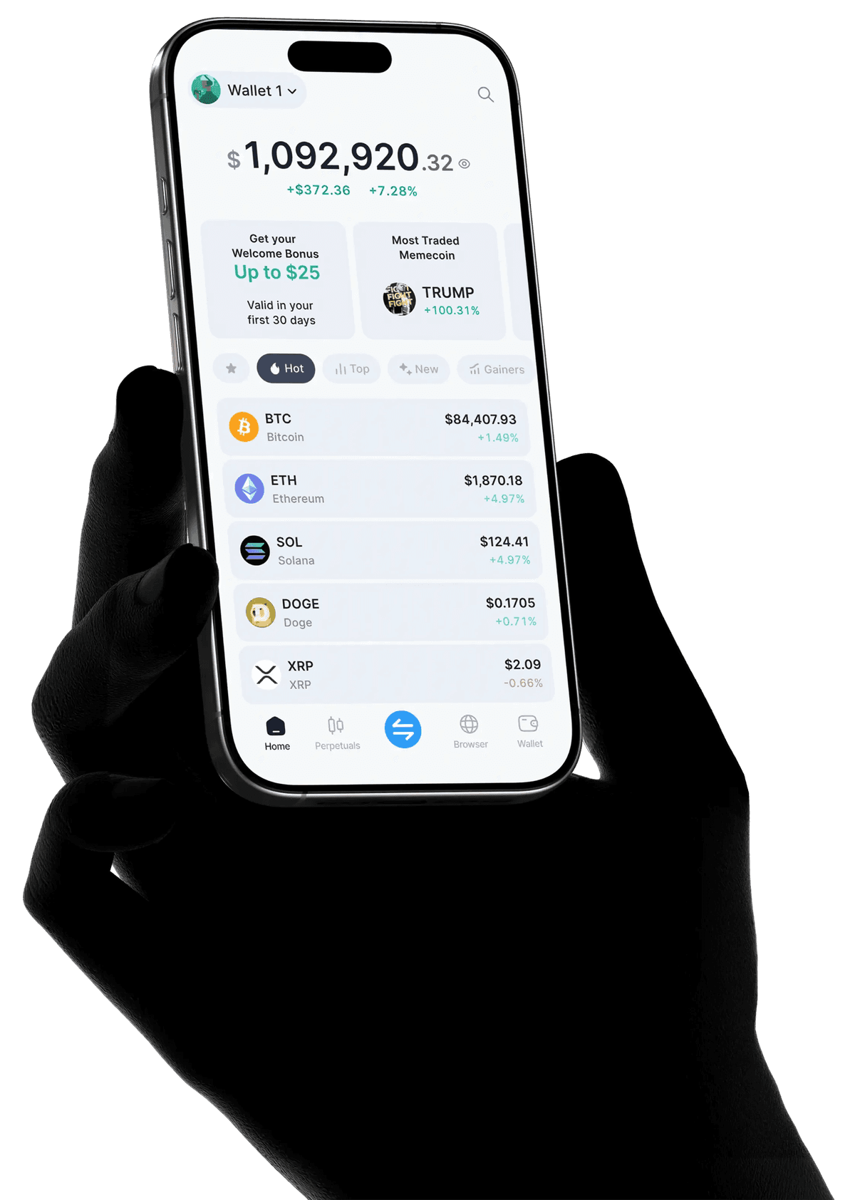 Mobile investment dashboard preview