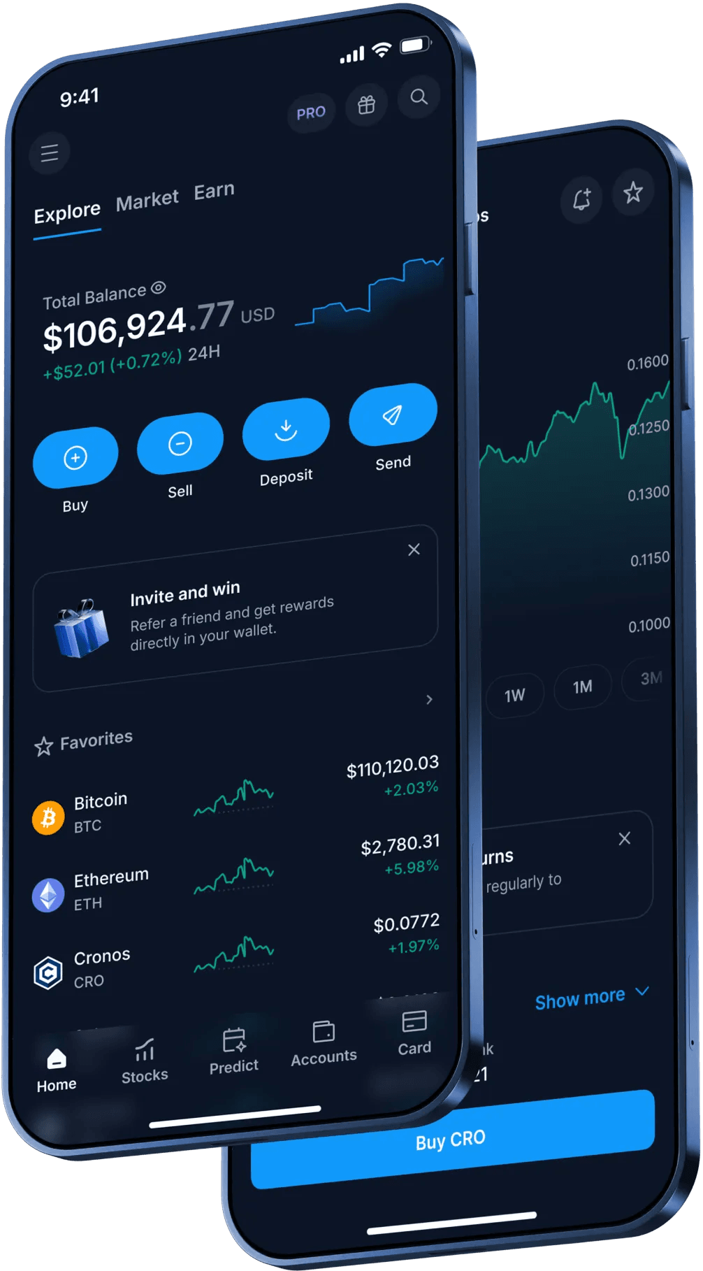 Crypto investment dashboard preview